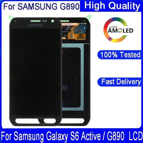Original 5.1"For Samsung Galaxy S6 Active LCD G890 G890A LCD Display Touch Screen Digitizer Assembly Replacement 100% tested