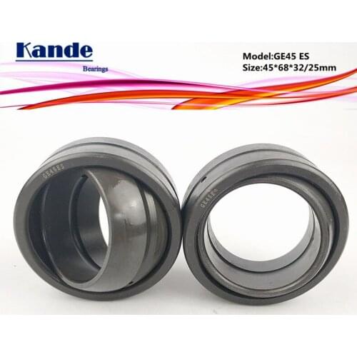 Kande Bearings GE45ES Radial spherical plain bearings (bulk eye bearings) 1pcs GE45 ES 45*68*32(25)mm GE45