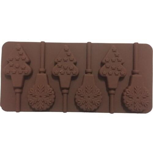 Christmas Snowflake Tree Santa House Silicone Fondant Baking Paste Mold DIY Cake Decorating Clay Resin Candy DIY