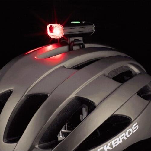 ROCKBROS Mini Bike Light 100Lm Bicycle Front Rear Light Waterproof USB Rechargable Bicycle Light Headlight Helmet Warning Light