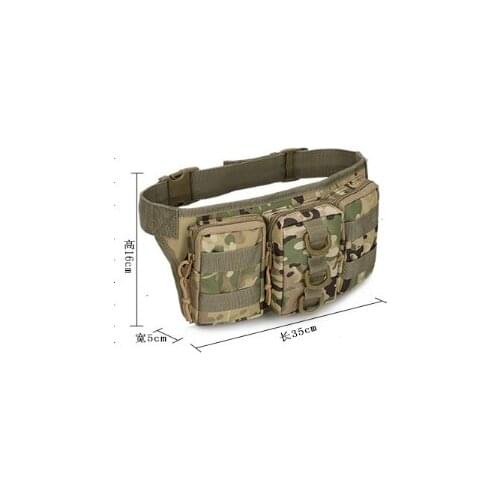 Army fan tactics camouflage US Army outdoors waterproof mountaineering cycling bag waist pack CS cosplay