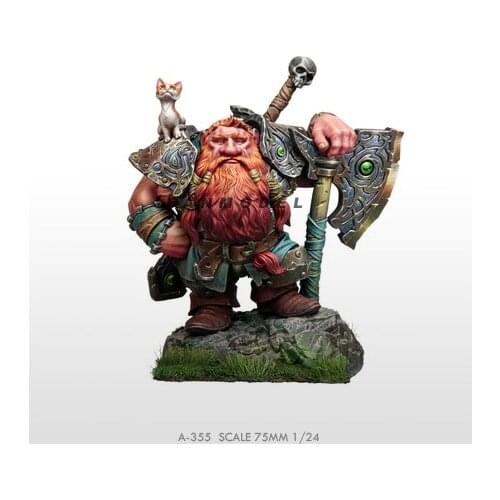 1/24 75mm Resin model kits DIY toy figure self-assembled A-355