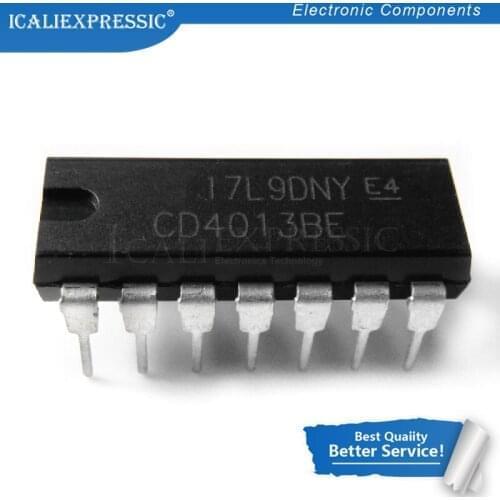 10PCS CD4013BE CD4013BP DIP14 CD4013 DIP new and original IC