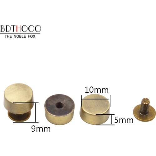 10Pcs Wear protection Bag Feet Screw Bag Bottom studs rivets for Leather Buttons Screw for Clothes Shoes Bags Hardware parts