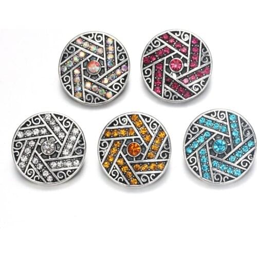 10pcs/lot Hot Sale Trendy 18mm Snap Button Jewelry Ginger Snaps Fit Snap Button Bracelets Bangles Necklace Jewelry 7983
