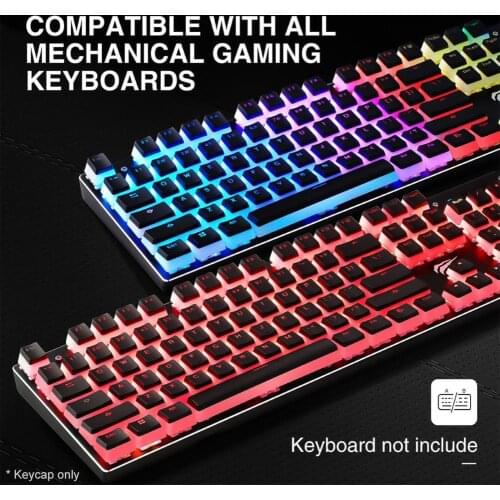 108Pcs Mini Wear-resistant Backlight PBT Keycaps for Mechanical Keyboard