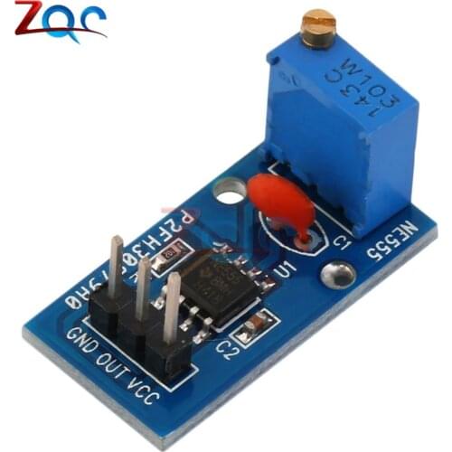 NE555 Adjustable Resistnce Frequency Pulse Generator Module For Arduino Smart Car 5V-12V Single Channel Output Module