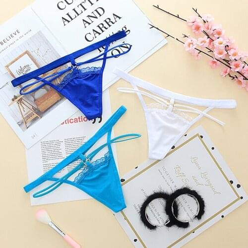 5pcs/lot women thongs & G-strigs panties female Spaghetti strip sexy solid color Underwear panty girls bragas hot 8006nP5