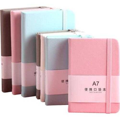 A7 A6 Pocket Notebook Simple Retro Style Spring Snap Notebook Study Notebook School Office Stationery