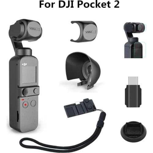 Pocket 2 Camera Cover Accessories for DJI Osmo Pocket Protectors Hood Lock Lens Cap Protection Case Gimbal Guard Spare Parts