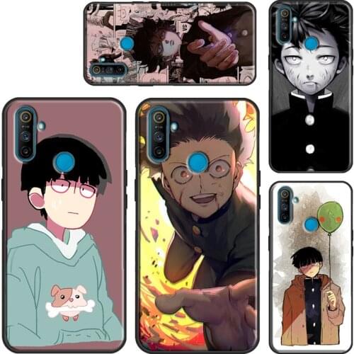 Shigeo Kageyama Mob Psycho 100 Case For Realme 8 Pro C15 C11 C3 GT Neo 7i Q3 6 7 Pro Funda For OnePlus 9 Pro 8 Nord 7T 8T