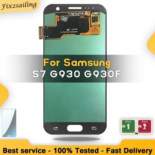 Display For SAMSUNG GALAXY S7 G930F SM-G930F LCD Touch Screen Digitizer Assembly Replacement