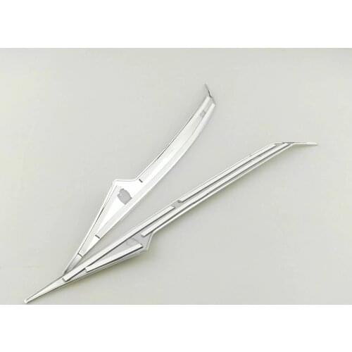 For Toyota RAV4 RAV 4 2016 2017 2018 Chrome Front Head Light Lamp Eyelid Eyebrow Strip Cover Trim Accessories