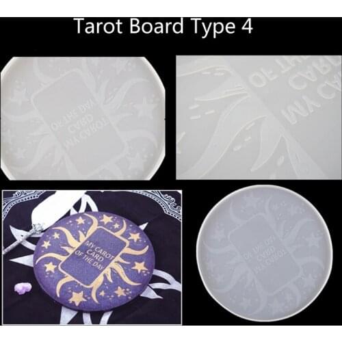 Astrology Board Resin Mold The Sun Moon Star Tarots Card Tray Mold Witchcraft