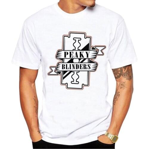 Peaky Blinders printing Summer T Shirt Men Tops Tee Novelty Men Short Sleeve Crewneck Tees Mens T-Shirts