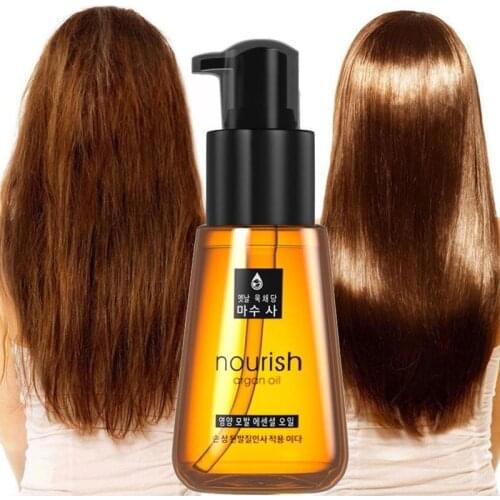 70ml Morocco Argan Hair Oil Conditioners Care Essence Nourishing Repair Damaged Improve Split Hair Treatment Essential Oil
