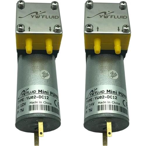 12/ 24V Electric DC Motor Micro Diaphragm Vacuum Self Priming Water Pump 0.4-1l/min