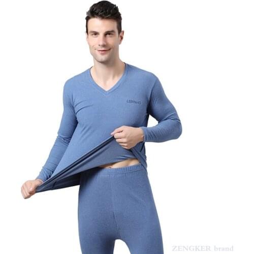 Mens autumn and winter plus fertilizer plus size velvet stretch cotton long-sleeved clothes long-sleeved pants suit 100kg7xl