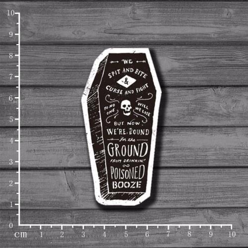 Death Devil Coffin Notebook Car Styling On Notebook Laptop Stickers For Kid Toys Suitcases Snowboard Fridge Decal[Single]