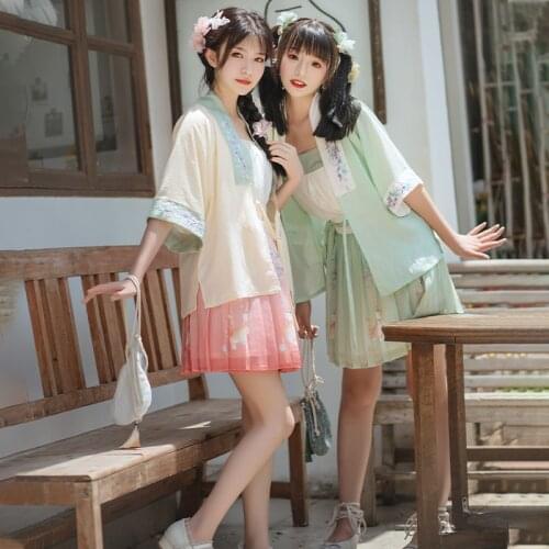 New Modern Hanfu Women Fairy Clothes Cosplay Costume Traditional Chinese Clothing Stage Costume Chinese Folk Dancewear DL7538