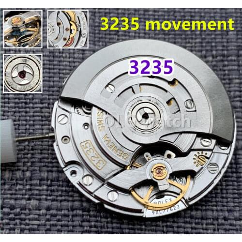 2021 latest models Chinese Super R 3235 automatic mechanical movement blue balance wheel submariner movement VS NOOB factory
