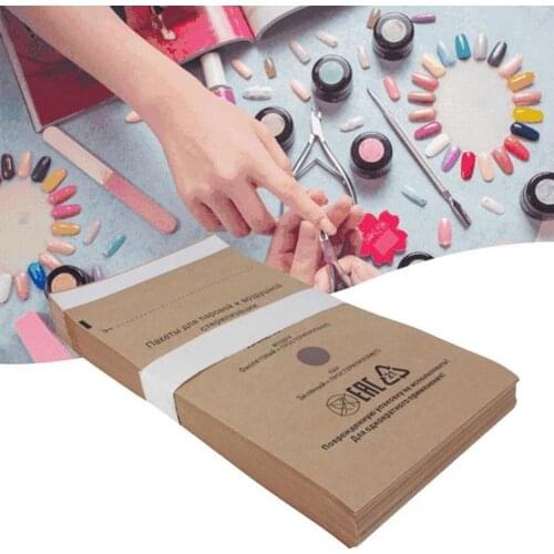 10 Pcs Nail Sterilization Disposable Bag High Temperature Ultraviolet Ozone Disinfection Tool for Dental Beauty