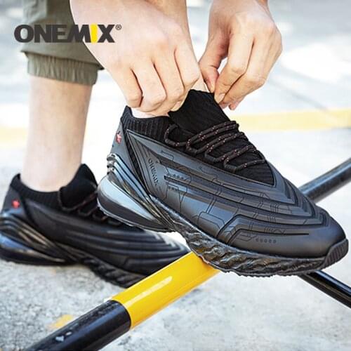 ONEMIX 2021 Men Sneakers Running Shoes For Men Shock Absorption Cushion Soft Outdoor Jogging Shoes Air Cushion Walking Shoes Men