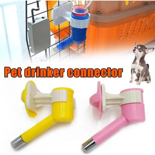 Pet Drinking Feeder Hanging Leak-proof Nozzle Pet Cat Dog Water Dispenser for Fountain Bottle Watering Supplies Small Animals Re