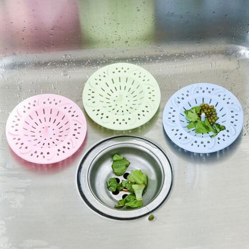 New Lovely Anti Clogging Silicone Drain Hair Stopper Filter Pool Sink Sewer Filter Net Bathroom hower Drain Hair Catcher