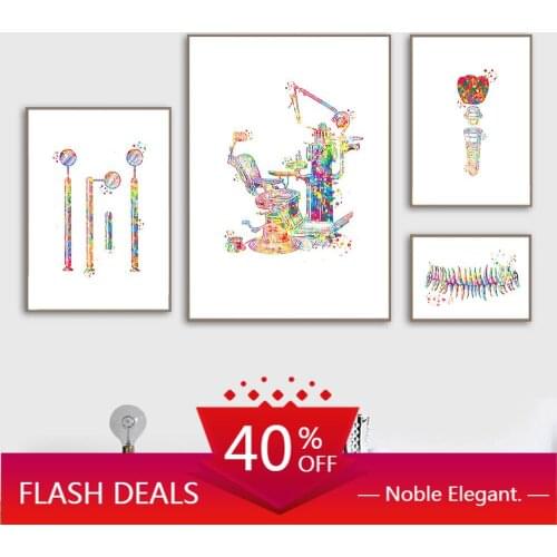 Dental Equipment Poster Teeth Anatomy Christmas Canvas Painting Dentist Gift Poster Medical Wall Art Print Clinic Wall Hoom Deco