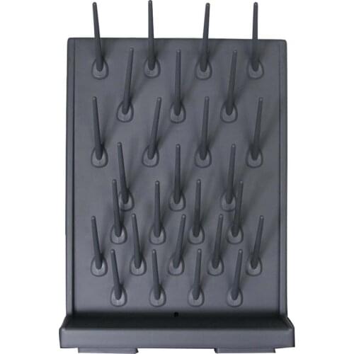 Drying Rack PP 27 Pegs Black Color Lab Supplies