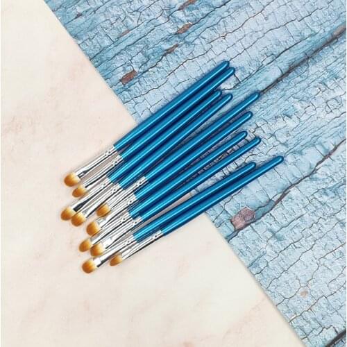 10Pcs Eyeshadow Makeup Brush Concealer Brush Eye Smear Lip Scan Eye Patch Beginner Makeup Tool
