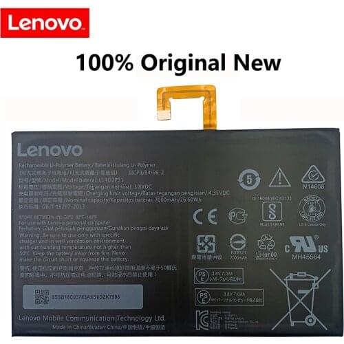 100% Original L14D2P31 3.8V 7000mAh 26.6Wh Battery For Lenovo A7600 A10-70 Tab 2 A10-70F Tab2 A10-70L X30L Batteries Bateria