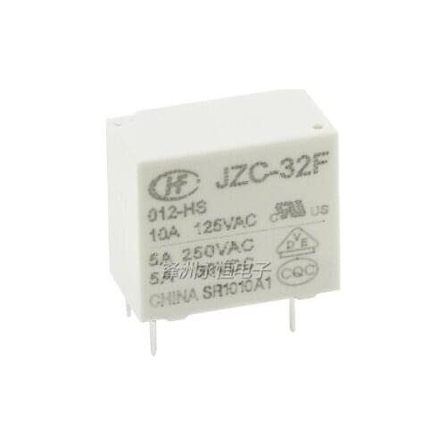 15pcs HF Relay 32F-012-HS 250V 5A relay 4 pin relay
