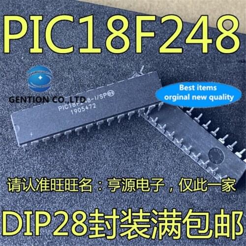 2Pcs PIC18F248-I/SP PIC18F248 DIP-28 in stock 100% new and original