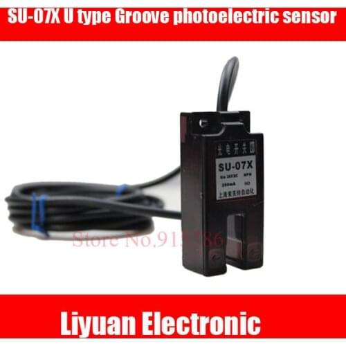 2pcs SU-07X U type Groove photoelectric sensor / NPN DC6-36V Slot width 7 mm photoelectric switch