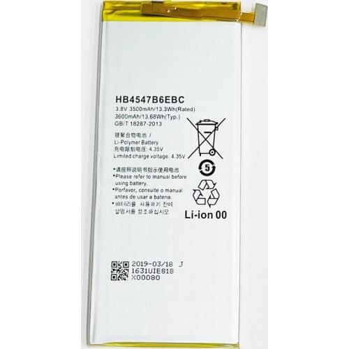 3.8V 3600mAh HB4547B6EBC For Huawei Honor 6 Plus PE-TL10 PE-TL20 PE-CL00 PE-UL00 PE-TL00M Battery