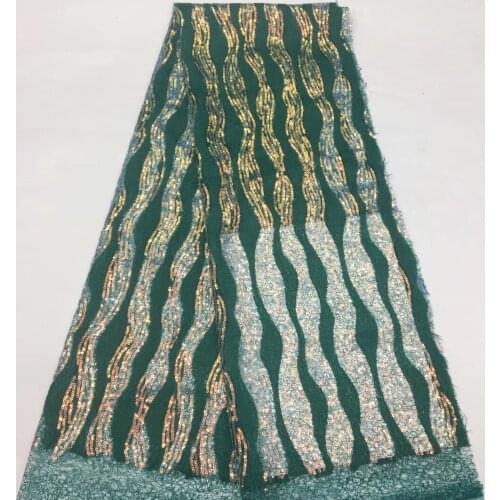 African Lace Fabric Embroidered Nigerian Sequin Lace Fabric 2021 Ladies High Quality French Tulle Lace Fabric XX3727
