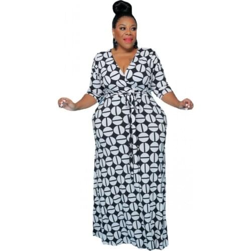 5XL 4XL Plus Size African Long Maxi Dresses For Women 2021 Africa Clothes Dress Print Dashiki Ladies Clothing Africa Dress