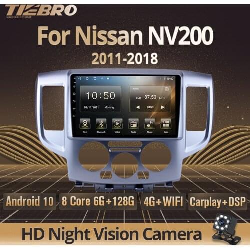 TIEBRO 2Din Android10 Car Radio For NISSAN NV200 2011-2018 GPS Navigation Auto Radio Touch Screen Car Receiver Bluetooth Player