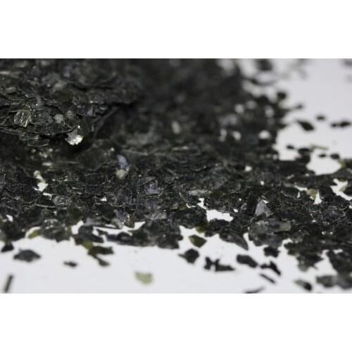 Black Green Natural Mica For Crafting Projects 3~5 mm