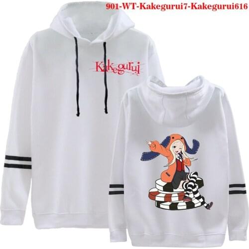 Kakegurui Compulsive Gambler Hoodies Women Oversized Hoodie Sweatshirt Harajuku Japanese Anime Streetwear Men Clothes Gothic