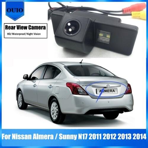 HD Rear view camera For Nissan Almera / Sunny N17 2011 2012 2013 2014 Night Vision Waterproof Parking Reversing Camera