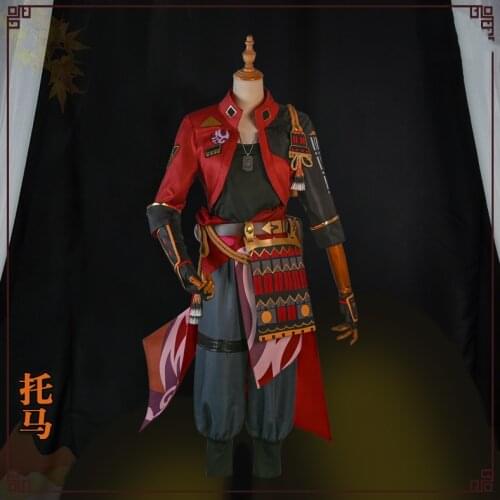 Anime Genshin Impact Tohma Game Suit Gorgeous Dress Battle Uniform Full Set Cosplay Costume Halloween Women FreeShipping 2021New