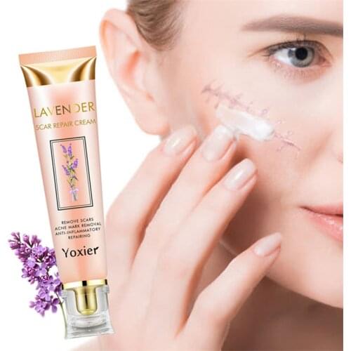Lavender Scar Repair Cream Repairing Removing Burn Scars Promote Cell Regeneration Enhance Elasticity Cucumber Skin Care 20g