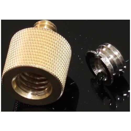 Brass Adapter 3/8" female To 1/4" male with 1/4" female to 3/8 male adaptor