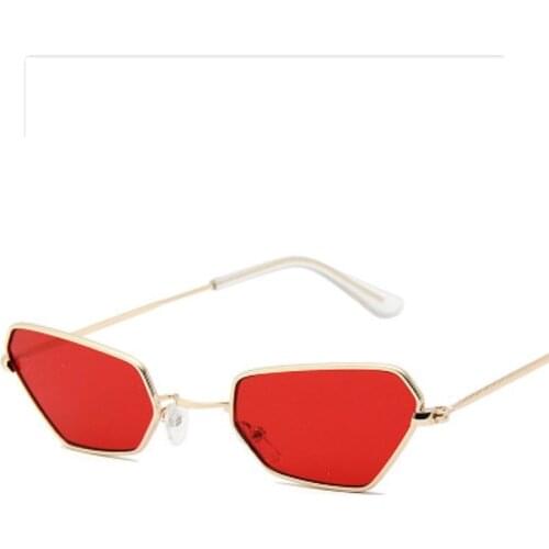 Polygonal Fashion Small Box Sunglasses Trend Eyeglasses New Special Style Outdoor Colorful Vacation Eyewear