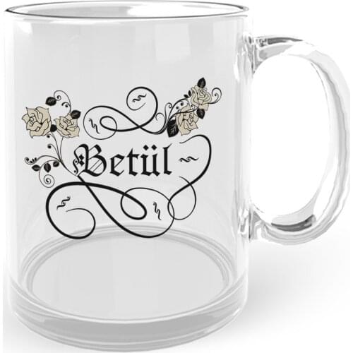 Personalized Calligraphy Name Designed Glass Mug Cup-2