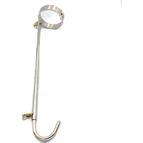 Adjustable Stainless Steel Anal Hook Slave Neck Collar BDSM Bondage Sex Toys For Couples Fetish Restraints Adult Games