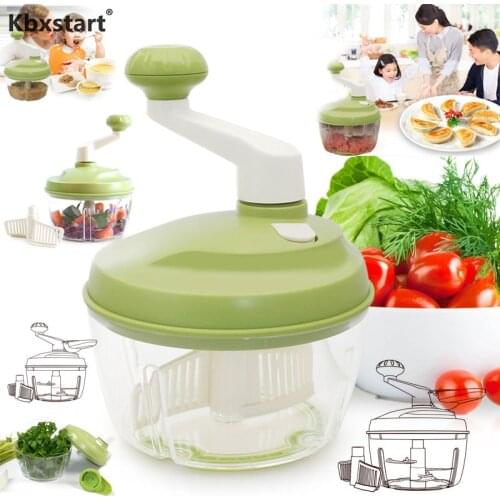 Hand Vegetable Food Chopper Meat Grinder Meat Mincer Mini Hachoir Manuel Food Processor Shredder Manual food supplement machine